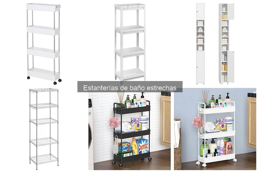 ** Cómo limpiar y mantener estanterías de baño estrechas