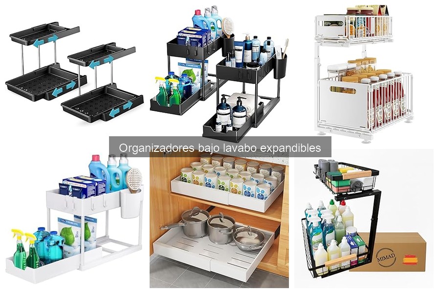 Cómo limpiar y mantener organizadores bajo lavabo expandibles