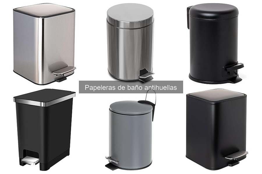 Cómo limpiar y mantener papeleras antihuellas en el baño