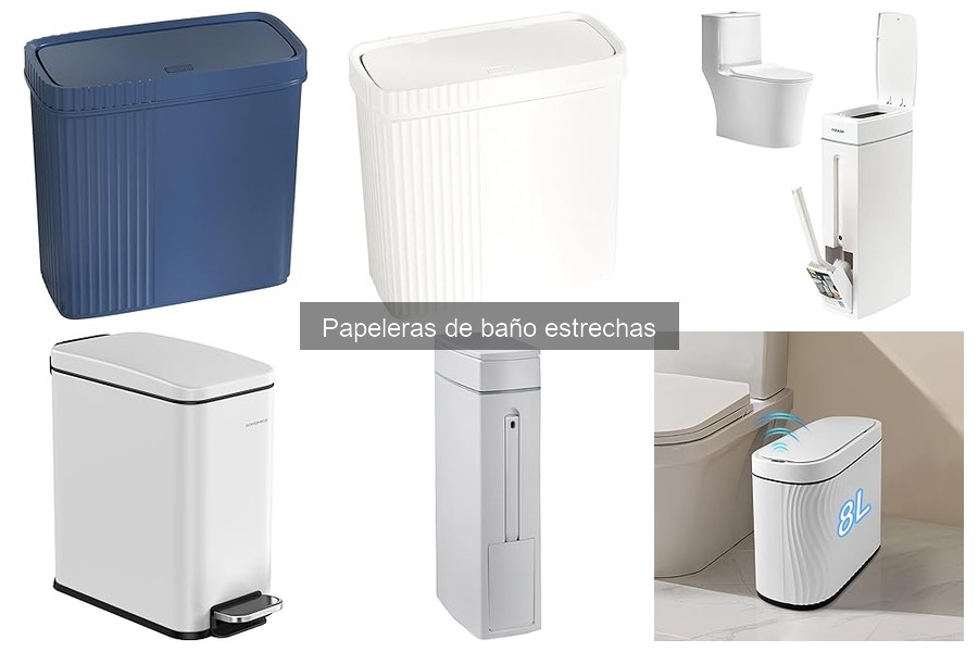 Cómo limpiar y mantener papeleras de baño estrechas