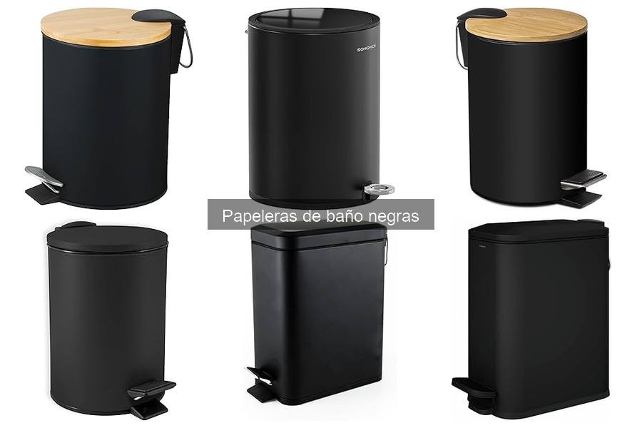 Cómo limpiar y mantener papeleras de baño negras