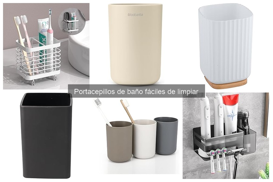 Cómo mantener limpio un portacepillos de baño