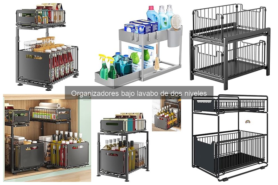 Cómo mantener organizadores bajo lavabo de dos niveles