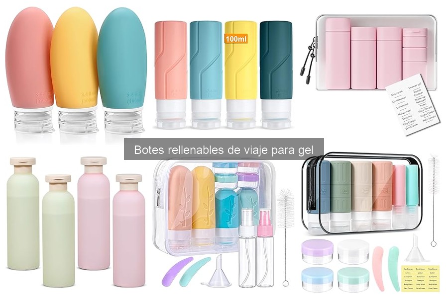 Cómo rellenar botes de viaje para gel sin derrames