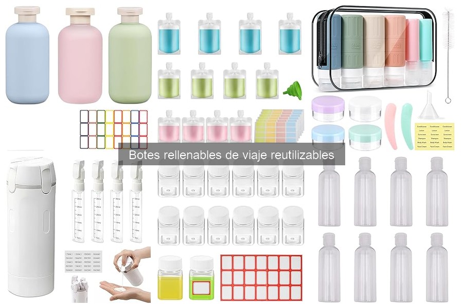 Cómo Rellenar y Usar Botes de Viaje Reutilizables Correctamente