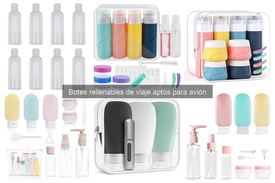 Cómo usar botes rellenables de viaje correctamente