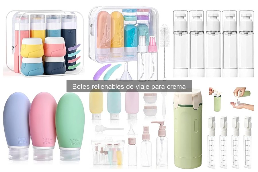 Cómo usar botes rellenables de viaje para crema correctamente