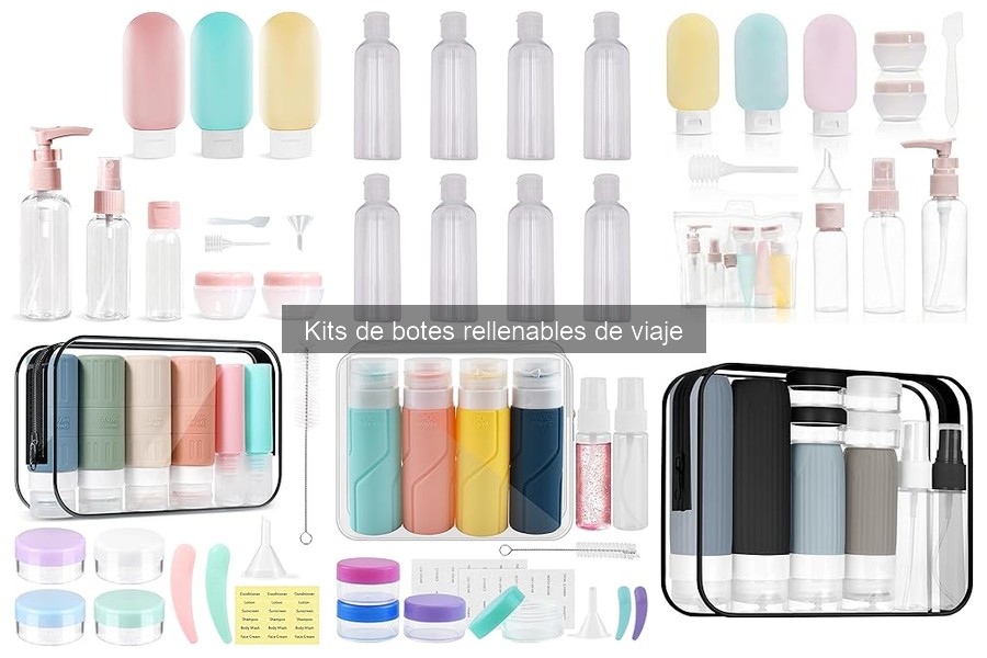 Cómo usar kits de botes rellenables de viaje correctamente