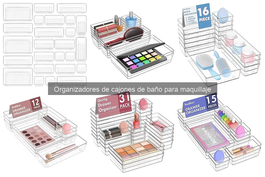 Cómo usar organizadores de cajones de baño para maquillaje