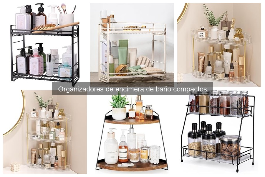Cómo usar organizadores de encimera de baño compactos