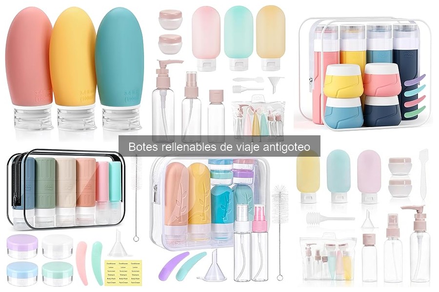 Comparativa de Botes Rellenables de Viaje Antigoteo