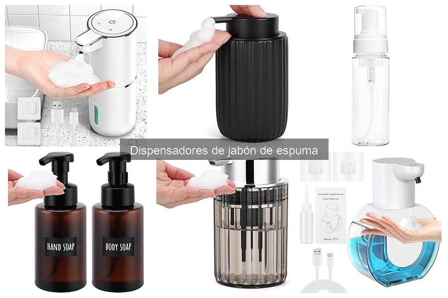 Comparativa de dispensadores de jabón de espuma para baño