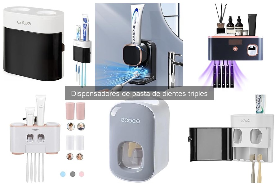Comparativa de Dispensadores de Pasta de Dientes Triples