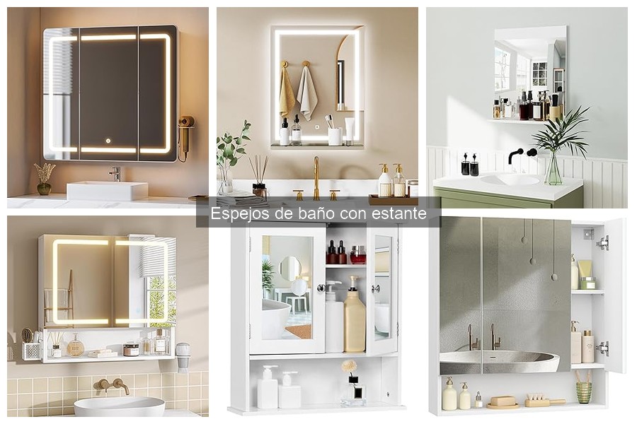 Comparativa de Espejos de Baño: Con y Sin Estante