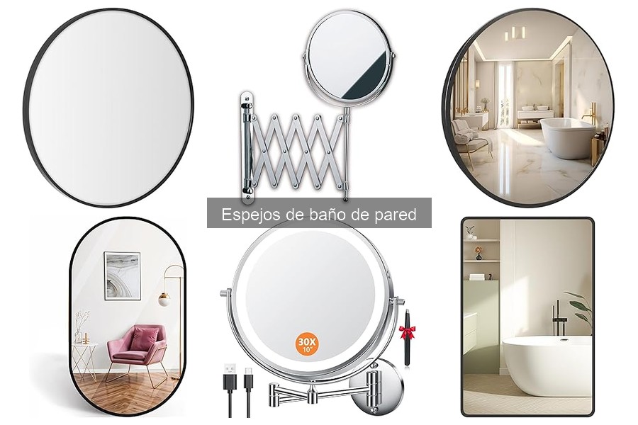Comparativa de Espejos de Baño de Pared: Mejores Marcas