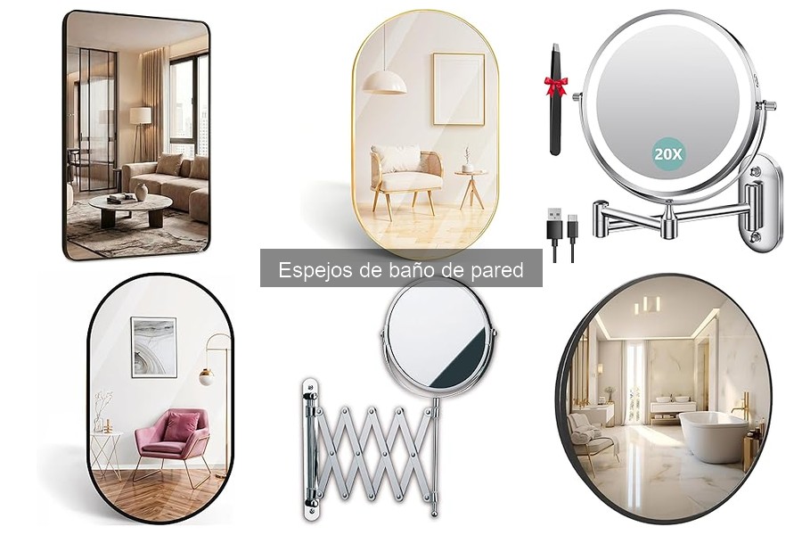 Comparativa de espejos de baño: redondos vs. rectangulares