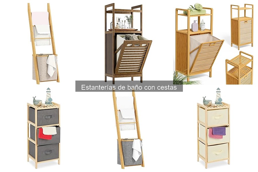 Comparativa de Estanterías de Baño con Cestas: Mejores Opciones