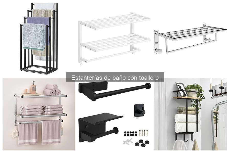 Comparativa de estanterías de baño con toallero y demás tipos