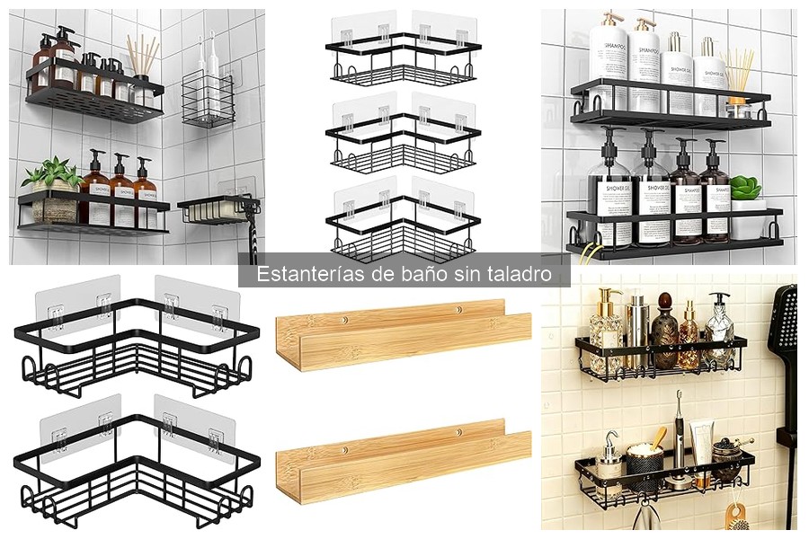 Comparativa de Estanterías de Baño: Sin Taladro vs Con Taladro