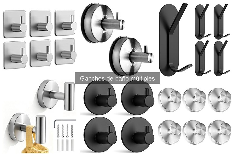 Comparativa de Ganchos de Baño Múltiples: Materiales y Ventajas