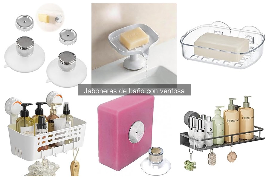 Comparativa de jaboneras de baño: ¿ventosa o muro?