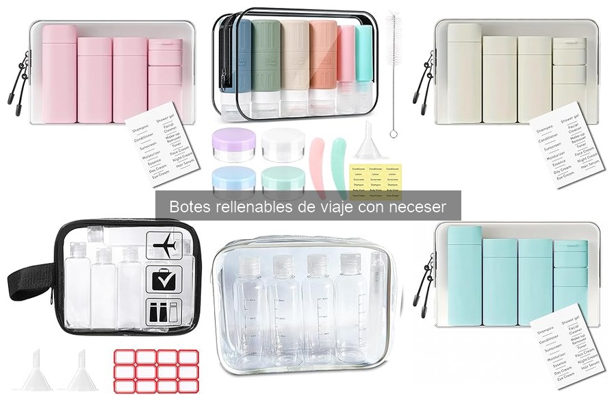 Comparativa de los Mejores Botes Rellenables de Viaje