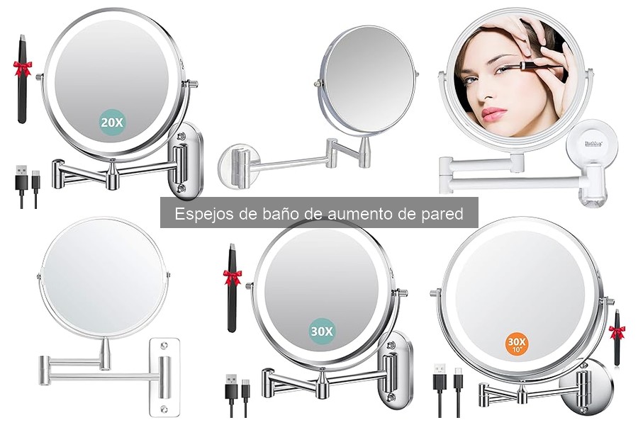 Comparativa de los mejores espejos de baño de aumento de pared