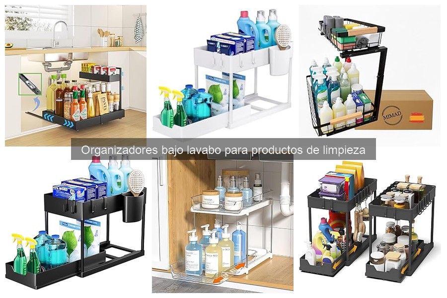 Comparativa de materiales en organizadores bajo lavabo