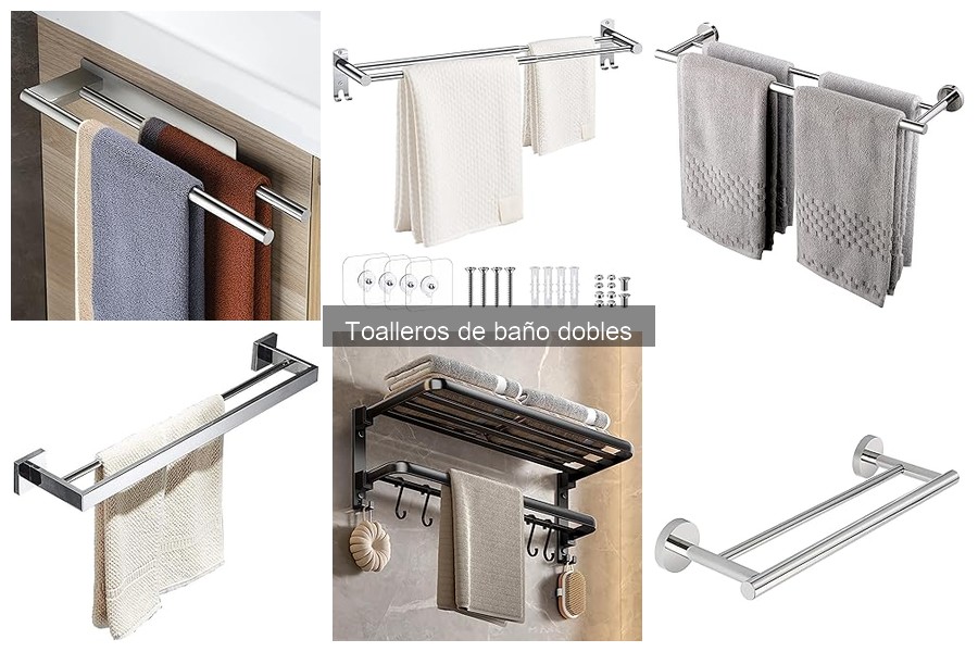Comparativa de materiales en toalleros dobles: acero vs. madera