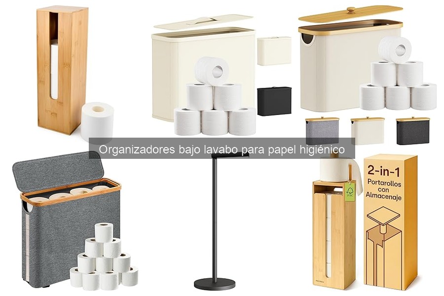 Comparativa de organizadores bajo lavabo para papel higiénico