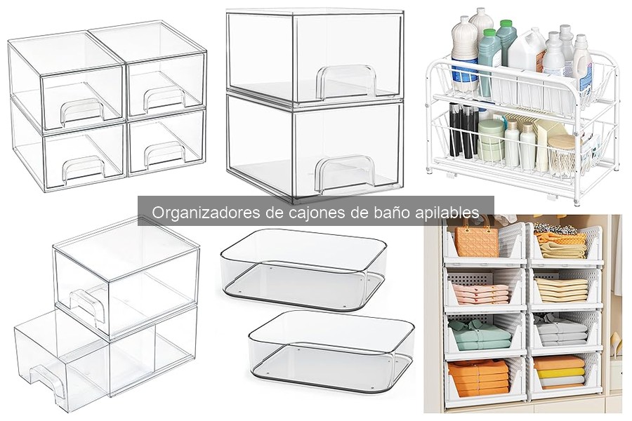 Comparativa de Organizadores de Cajones de Baño Apilables