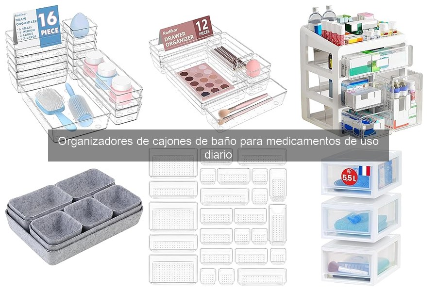 Comparativa de Organizadores de Cajones para Medicamentos