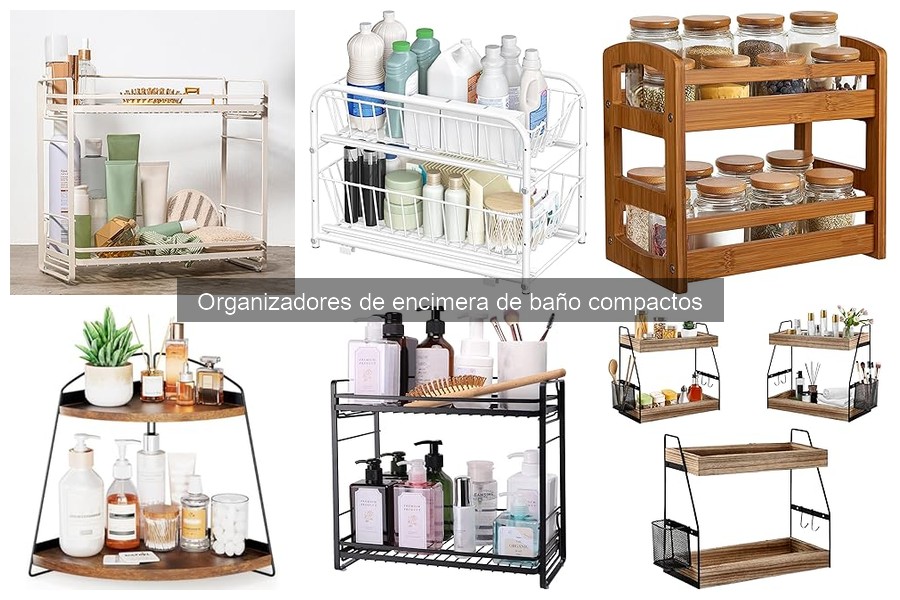 Comparativa de Organizadores de Encimera de Baño Compactos