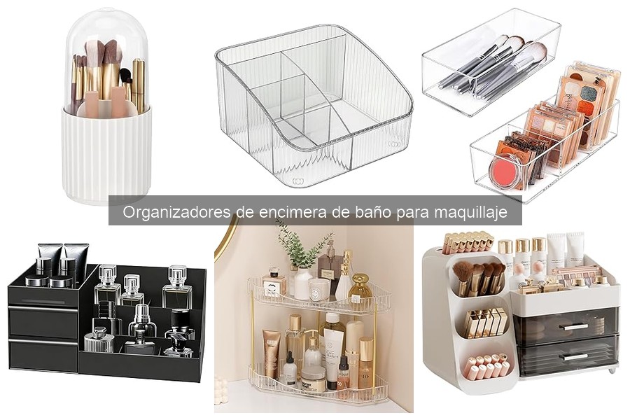Comparativa de organizadores de encimera de baño por material
