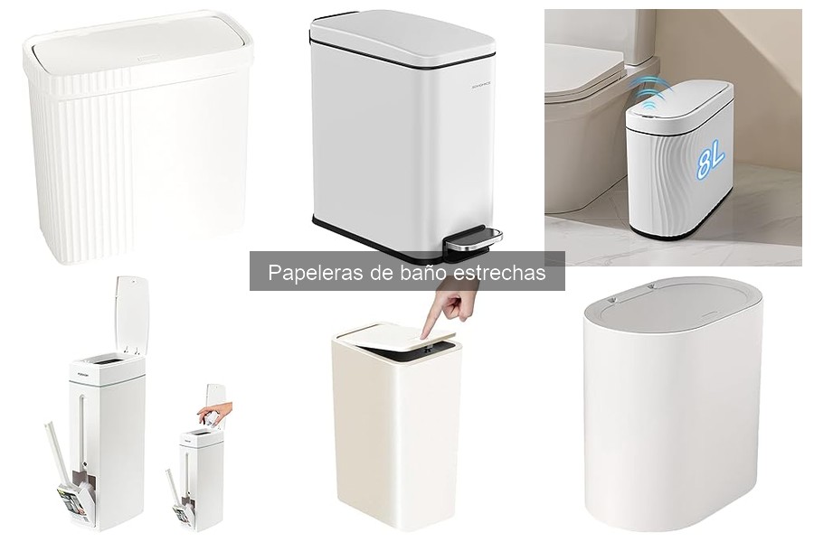 Comparativa de Papeleras de Baño Estrechas: Mejores Marcas