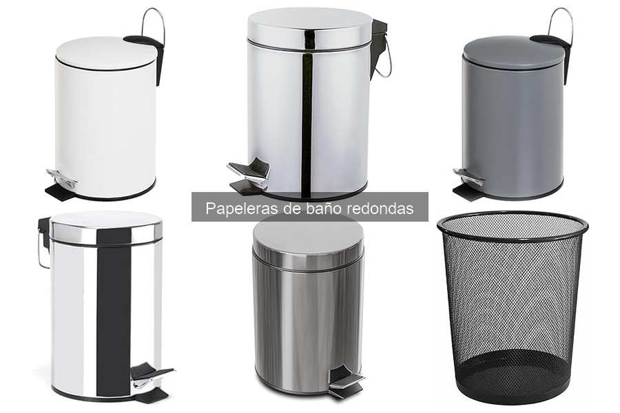 Comparativa de Papeleras de Baño Redondas: Mejores Opciones