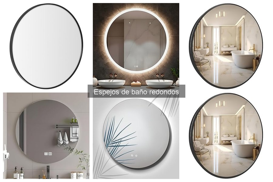 Comparativa: Espejos de baño redondos vs cuadrados