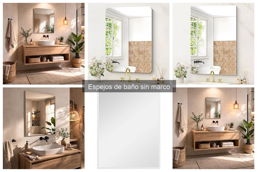 Comparativa: Espejos de baño sin marco vs con marco