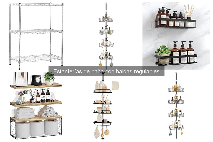 Comparativa: Estanterías de baño regulables vs fijas
