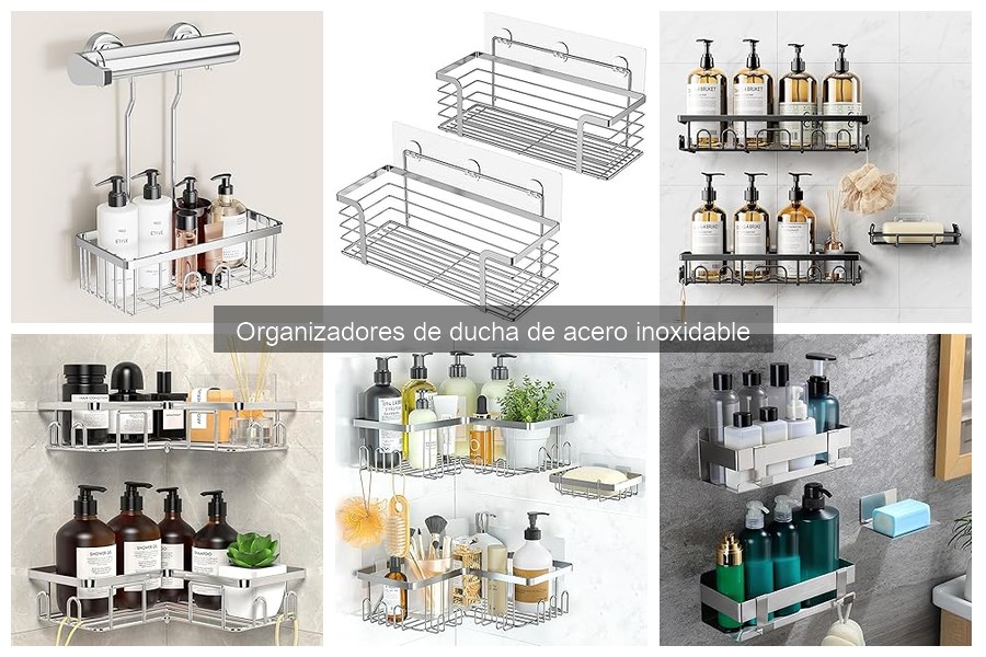 Comparativa: Organizadores de Ducha de Acero Inoxidable vs Plástico