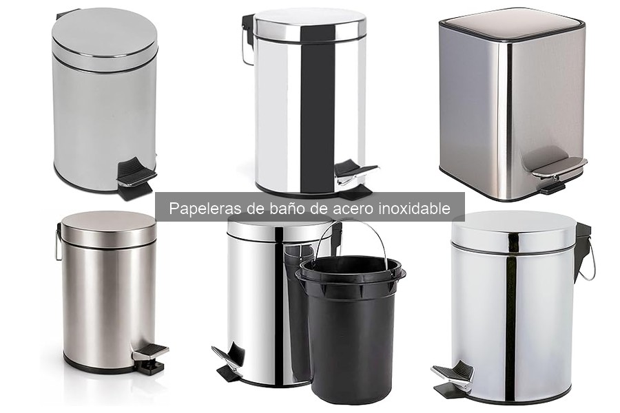 Conoce los tipos de papeleras de baño de acero inoxidable