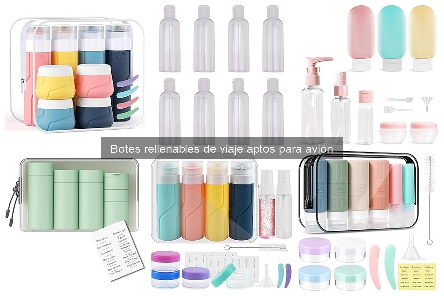 Descubre dónde comprar botes rellenables de viaje baratos