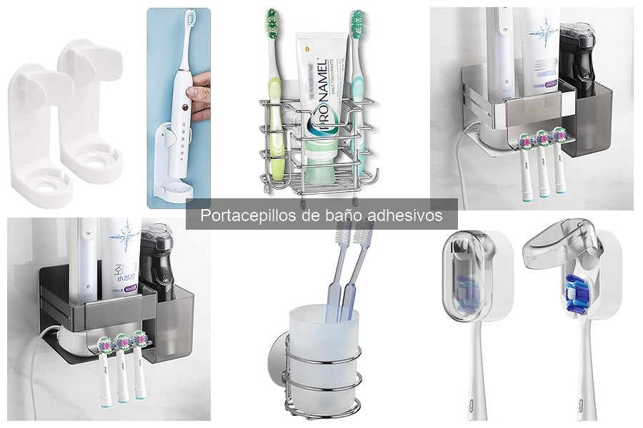 Diseños populares de portacepillos adhesivos para tu baño