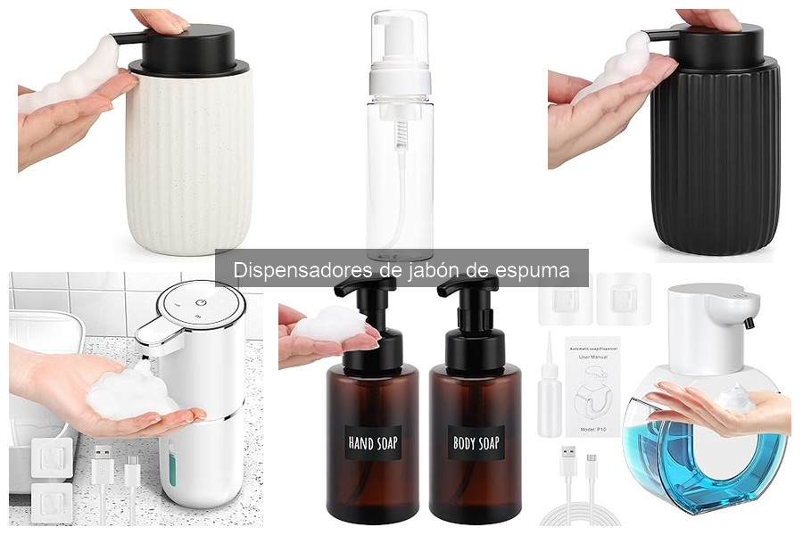 Dispensadores de jabón de espuma: recargables vs desechables