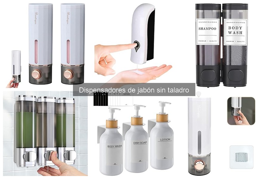 Dispensadores de jabón sin taladro para exteriores: ¿Cuáles elegir?