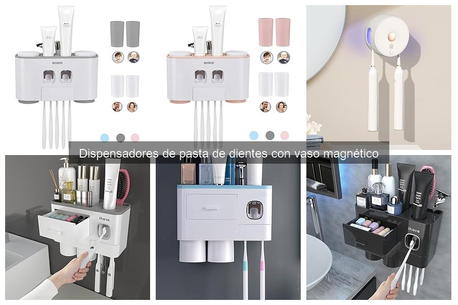 Dispensadores de pasta de dientes decorativos para tu baño