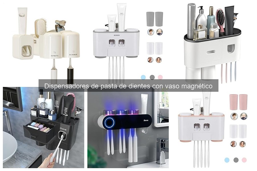 Dispensadores de pasta de dientes magnéticos ideales para niños