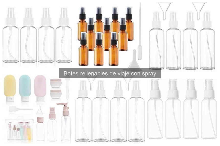 Dónde comprar botes rellenables de viaje con spray baratos