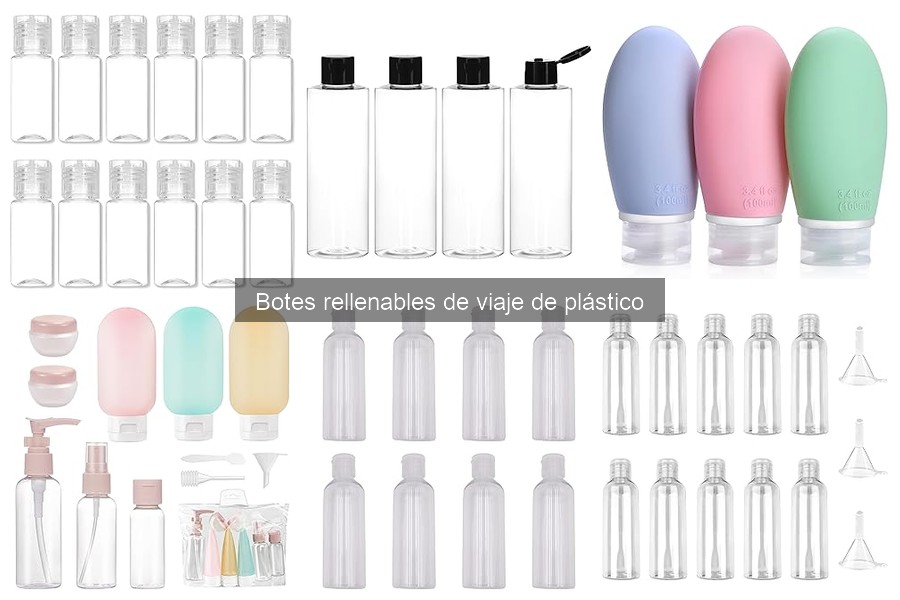 Dónde comprar botes rellenables de viaje de plástico baratos