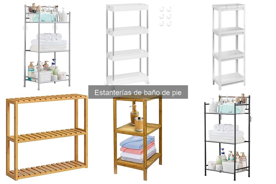 Dónde comprar estanterías de baño de pie y precios